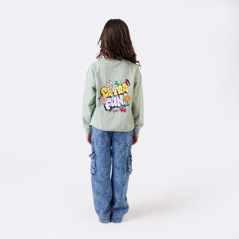 EXTRA FUN PRINTED SWEATSHIRT